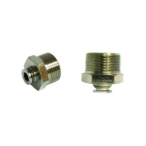 Mufa rapida dreapta din metal si surub metalic fi 6 cu M22