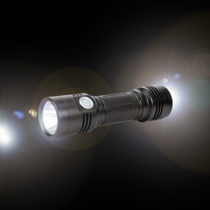 Pachet lanterna dubla PNI Adventure F200 din aluminiu cu LED, acumulator 4000mAh si Sticky Pad Drapel inclus - Img 8