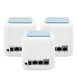 Pachet sistem Mesh Wi-Fi PNI GB1200 Gigabit si 1bc Cablu de retea plat S/STP CAT8 PNI U8015W 1.5m - Img 2