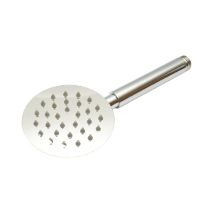 Para de dus baie rotunda, 1 functie tip ploaie, duze silicon, crom lucios, otel inoxidabil 100x225mm - Img 2