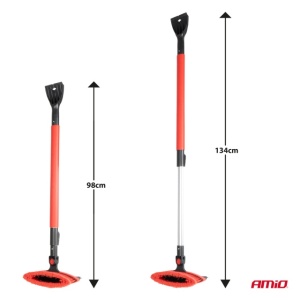 Perie auto 3 in 1 pentru gheata, apa, zapada 98-134cm - Img 7