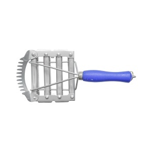 Perie tesala metalica patrata pentru cai cu piaptan pentru coama Breckner Germany - Img 3