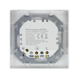 Priza inteligenta PNI SmartHome WP202 WiFi, montaj ingropat, control prin internet, aplicatie dedicata Tuya Smart, compatibila Amazon Alexa si Google Home - Img 3