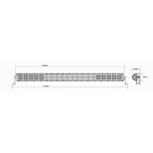 Proiector camuflaj 80 LED 1140mm 240W - Img 2