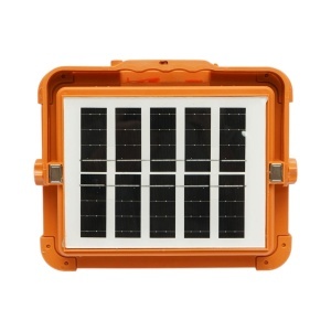 Proiector LED portabil 500W cu panou solar 3W, baterie 12000mAh, 6 moduri de iluminare, magnet, carlig, USB Power Bank Breckner Germany - Img 6