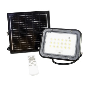 Reflector LED PNI GreenHouse WS50 PRO 50W cu panou solar 6W, acumulator 5000mAh, 800lm, telecomanda, timing si luminozitate reglabila, 6500 K, IP65 - Img 2