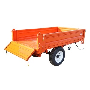 Remorca 1T basculabila cu instalatie electrica o singura osie si anvelope 185R14 - Img 2