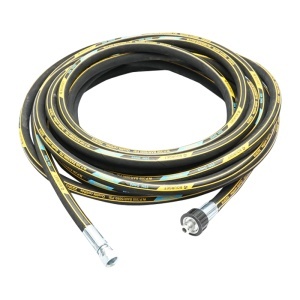 Rola 10m furtun spalatorie DN8 2SN cu mufa 22x1,5mm si armatura 3/8 la capete