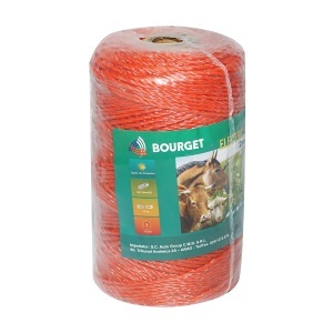 Rola fir portocalie fi 2mm 3x0.16mm SS, 250m gard electric, rezistenta 11 Ohm Bourget - Img 2