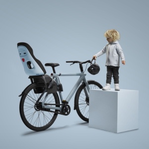 Scaun pentru copii, cu montare pe bicicleta in spate - Thule Yepp Nexxt 2 Maxi Frame mounted Aquamarine Blue - Img 5