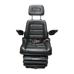Scaun universal reglabil pe inaltime si greutate 50-130Kg, cotiere si spatar rabatabil 40-80° pentru tractor, utilaje agricole, industriale, stivuitor - Img 2