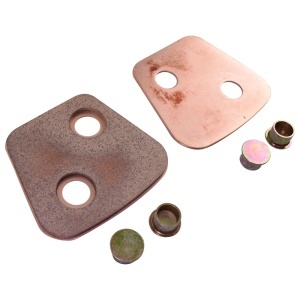 Set 12 ferodouri 4mm(77x69) cu nituri pentru disc ambreiaj D1010 UTB U-1010 - Img 3