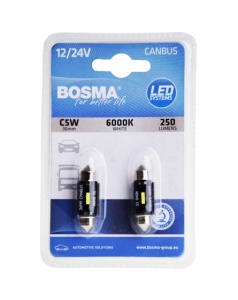 Set 2 becuri LED auto CANBUS,sofit 36 mm 12/24V OSMA