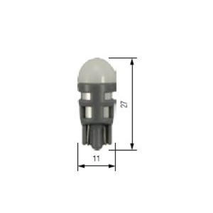 Set 2 becuri led T10 24v albe - Img 2