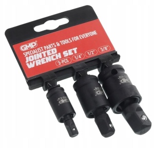 Set 3 buc. articulatii pentru tubulare 1/4", 3/8", 1/2"