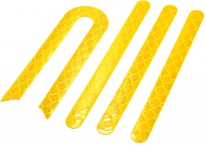 Set 4 stickere reflectorizante trotineta Xiaomi (galben)