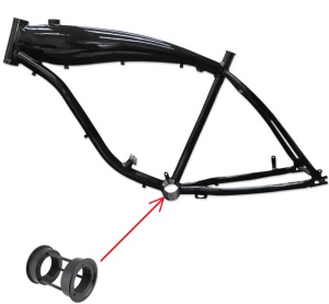 Set adaptoare ax pedalier cadru bicicleta motorizata - Img 2
