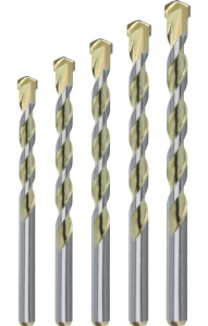 Set burghii, universal Waart 4,0-10,0 mm, 5 buc, Multidrill W21U085 - Img 2