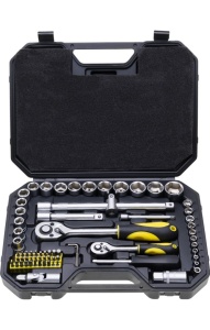 Set chei tubulare Drel 1/4", 1/2", 72 buc.