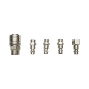 Set cuple rapide 1/4 pentru furtunuri aer si scule pneumatice Breckner Germany