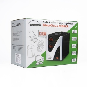 Stabilizator de tensiune SilverCloud 2000VA 1200W 9.1A iesire 230V ± 10% - Img 8