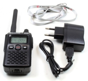 Statie radio PMR portabila Albrecht ATT 100, 10 canale, acumulator 1400mAh, pentru ghid turistic