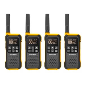 Statie radio portabila PMR PNI Decross DC93 Quad, 446MHz, 0.5W, 16CH, Waterproof IP67, set 4 bucati - Img 7