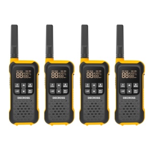 Statie radio portabila PMR PNI Decross DC93 Quad, 446MHz, 0.5W, 16CH, Waterproof IP67, set 4 bucati - Img 7