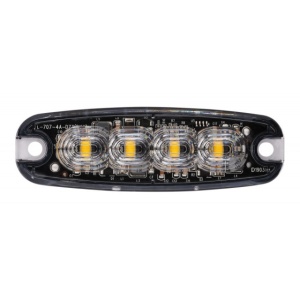 STROBOSCOP SLIM 4 led-uri lumina portocalie