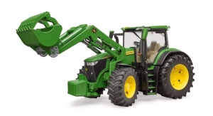 Tractor John Deere 7R 350 cu încărcător frontal - Bruder 3151 - Img 4