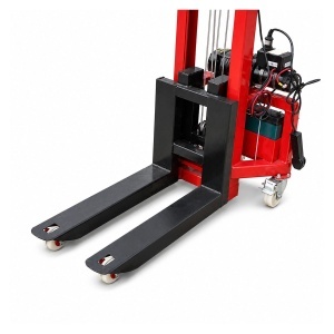Transpalet manual 300kg cu ridicare electrica 12V, inaltime maxima 1.6m, telecomanda wireless - Img 13