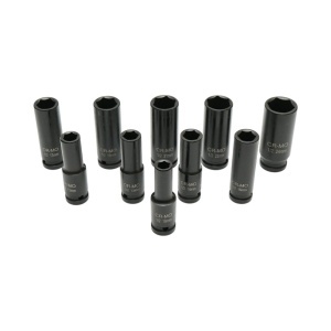 Trusa chei tubulare de impact lungi 10-24mm, patrat 1/2 inch Cr-Mo 10 piese Breckner Germany - Img 4