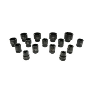 Trusa chei tubulare de impact scurte 22-36mm si lungi 38-60mm, patrat 1 inch Cr-Mo 15 piese Breckner Germany - Img 2