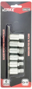 Trusa de chei pentru buson / dop baie ulei 8,10,12,14 mm Verke - Img 3