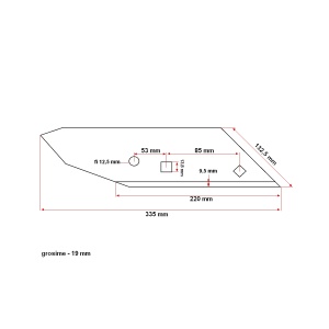 Varf brazdar dreapta Lemken H1-0318 56017 3364050 - Img 5