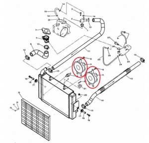 Ventilator racire radiator ATV Linhai 300cc - Img 2