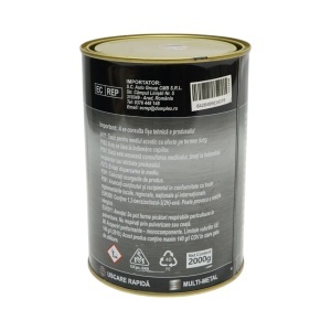 Vopsea email anticoroziva 3 in 1 gri antracit RAL 7016 pentru metal 2kg, direct pe rugina, pe baza de apa Breckner Germany - Img 3
