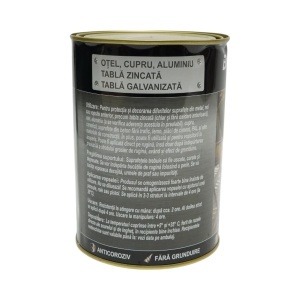 Vopsea email anticoroziva 3 in 1 rosu 250 pentru metal 2kg, direct pe rugina, pe baza de apa Breckner Germany - Img 3