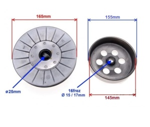Ambreiaj complet Linhai 250-300cc (diametru interior oala 145mm) - Img 2