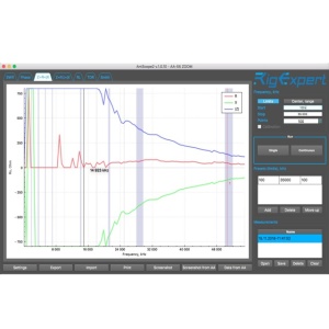 Analizor de antena RigExpert AA-35 ZOOM 0.06-35 MHz, conector UHF, ecran color - Img 2