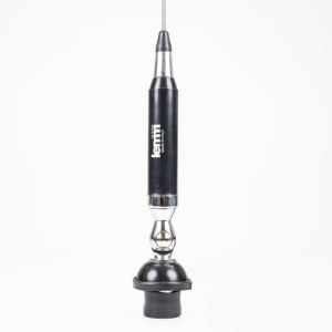 Antena CB LEMM Z2000 AT1200, lungime 130 cm, castig 2.5dB, 26.5-27.5 MHz, 300W, montura fixa, cablu RG58 4m, fabricat in Italia - Img 3