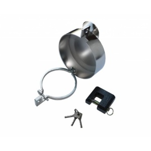 Antifurt rezervor combustibil Ø80mm full INOX + lacat - Img 4
