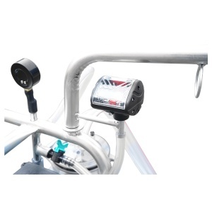 Aparat de muls vaci cu grup colector 160cc, sasiu galvanizat, bidon aluminiu 30L, 1 post Breckner Germany - Img 9