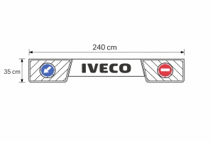 Aparatoare noroi spate remorca IVECO 240x35CM - Img 2