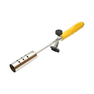 Arzator de gradina pentru buruieni 380-760mm, 2 prelungitoare 190mm, rotire 360 grade, aprindere manuala, flacara reglabila 1350°C - Img 2