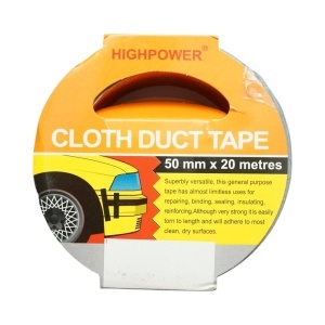 Banda adeziva textila Duct Tape argintie 50mm x 20m pentru reparatii HighPower - Img 8