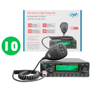 Bax cu 10 buc Statie radio CB PNI Escort High Power 60 multistandard, FM/AM, ASQ, RF Gain, 12V - Img 10