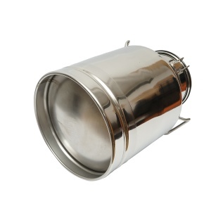 Bidon de inox pentru lapte cu capac 30L aparat de muls vaci Breckner Germany - Img 3