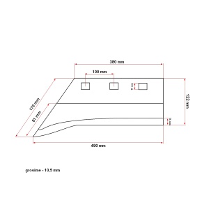 Brazdar plug cu cioc tip PP4 sormaitat model Ucraina - Img 4