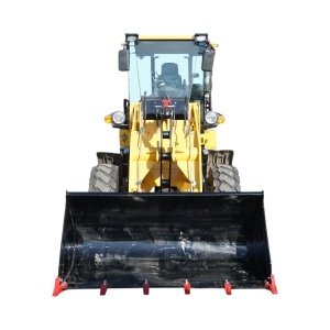Buldoexcavator articulat compact 1.8T, motor diesel 61CP Euro 5 cu brat excavator, cupa frontala, furci paleti, picon hidraulic Breckner Germany - Img 4